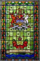 Victoria, Vancouver Island, Canada, 2007. Stained Glass Window in the British Columbia Parliament Building photo