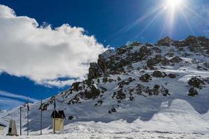 pordoi, italia, 2016. vista de los dolomitas desde el paso pordoi foto