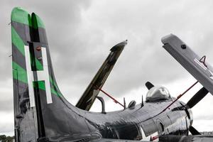 Goodwood, West Sussex, Reino Unido, 2012. Douglas Skyraider estacionado foto