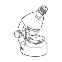 microscope vector sketch