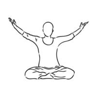 qigong vector sketch