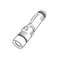 flashlight vector sketch