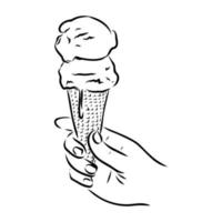 ice cream vector sketch