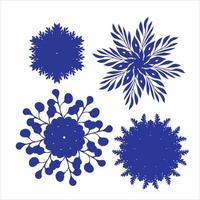 snowflake rosette vector sketch