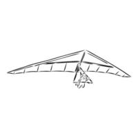 hang glider vector sketch