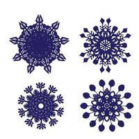 snowflake rosette vector sketch