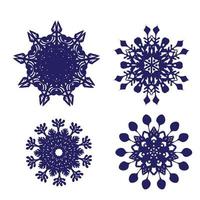 snowflake rosette vector sketch