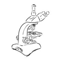 microscope vector sketch