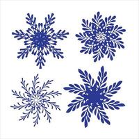 snowflake rosette vector sketch