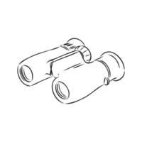 binoculars vector sketch