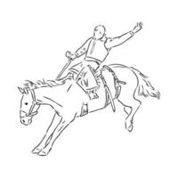 rodeo vector sketch