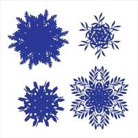 snowflake rosette vector sketch