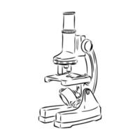 bosquejo del vector del microscopio