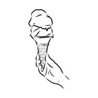 ice cream vector sketch