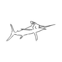 bosquejo del vector de marlin