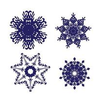 snowflake rosette vector sketch