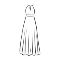 vestido de dibujo vectorial vector