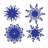 snowflake rosette vector sketch