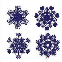 snowflake rosette vector sketch