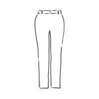 dibujo vectorial de pantalones vector
