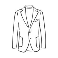 bosquejo del vector de la chaqueta del traje