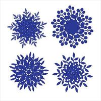 snowflake rosette vector sketch