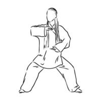 qigong vector sketch