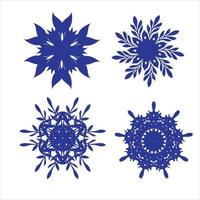 snowflake rosette vector sketch