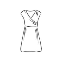 vestido de dibujo vectorial vector