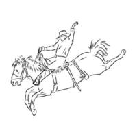 rodeo vector sketch