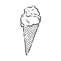 dibujo vectorial de helado vector