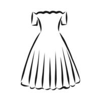 dress vector sketch