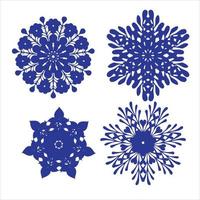 snowflake rosette vector sketch