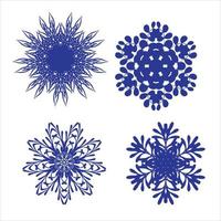 snowflake rosette vector sketch