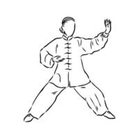 qigong vector sketch