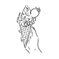 ice cream vector sketch