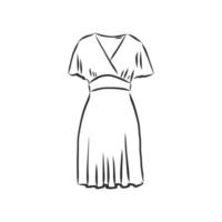 vestido de dibujo vectorial vector