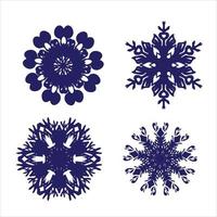 snowflake rosette vector sketch