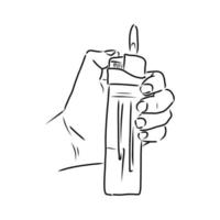 lighter vector sketch