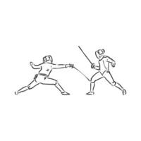 fencing vector sketch