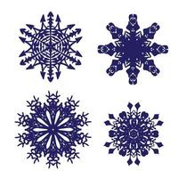 snowflake rosette vector sketch