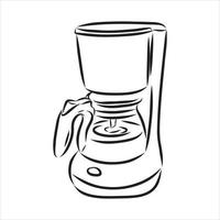 coffee maker vector sketch