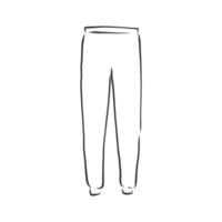 dibujo vectorial de pantalones vector