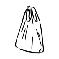 plastic bag vector sketch