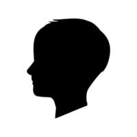 child profile vector sketch