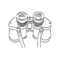 binoculars vector sketch