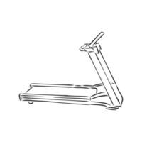 treadmill vector sketch