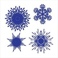 snowflake rosette vector sketch