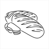 loaf of bread vector sketch