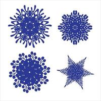 snowflake rosette vector sketch